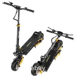 Trottinette Électrique Double SUSPENSION & FREINS 37MPH 10'' Pliable Pour Adultes E-Trottinette