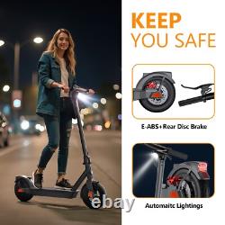Trottinette Électrique Pliable 10'' Fordable 600W 23Mph 42KM Portable pour le Trajet