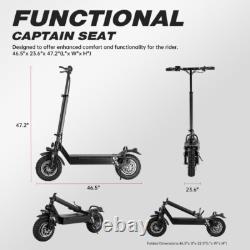 Trottinette Électrique Pliable Portable 1200W Double Moteur Vitesse Maximale Jusqu'à 34,5 mph