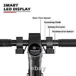 Trottinette Électrique Pliable pour Adultes 30 km/h Portable Légère Sécurisée pour les Déplacements Urbains