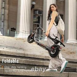 Trottinette Électrique SISIGAD avec Pneus Solides de 10 pouces, Pliable et Portable pour Adultes