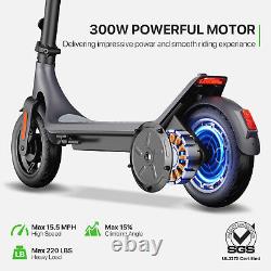 Trottinette Électrique à Grande Vitesse 10.2AH 25Km Autonomie Longue Moteur 300W Pour Adultes Application EScooter