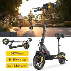 Trottinette Électrique pour Adulte 800W 48V 12.5AH 28MPH 10'' Tout Terrain Commuting EScooter