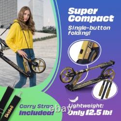 Trottinette Kick Enfants Adolescents Adultes Guidon Réglable Antichoc Pliable Portable