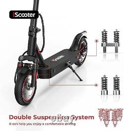 Trottinette électrique 500W 10.4Ah 10 pneus solides Autonomie de 22 miles Scooter électrique pour adultes