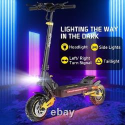 Trottinette électrique à double moteur pour adultes, longue portée, vitesse rapide, e-trottinettes pour le trajet urbain