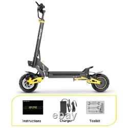 Trottinette électrique à double moteur pour adultes, longue portée, vitesse rapide, e-trottinettes pour le trajet urbain