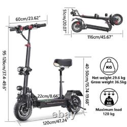 Trottinette électrique adulte pliable E-Scooter 2000 moteur dual tout terrain étanche US