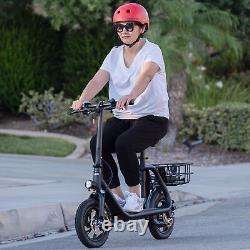 Trottinette électrique avec siège 450W, trottinette pliable, vélo électrique pour adultes en milieu urbain