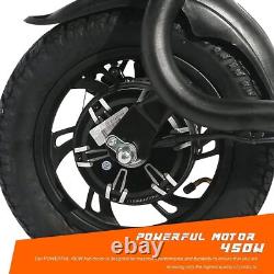 Trottinette électrique avec siège 450W, trottinette pliable, vélo électrique pour adultes en milieu urbain
