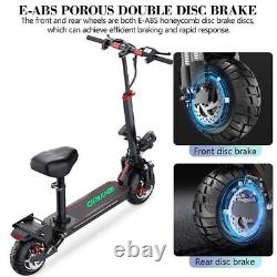 Trottinette électrique pliable 10 pouces 2000W 48V 20AH double moteur tout terrain pour adulte USA