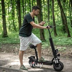 Trottinette électrique pliable 10 pouces 2000W 48V 20AH double moteur tout terrain pour adulte USA