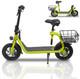 Trottinette électrique Pliable 12'' 450w Avec Siège Tout-terrain étanche Pour Les Trajets Urbains