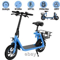 Trottinette électrique pliable pour adultes avec siège, scooter électrique de sport pour navetteurs, NEUF.