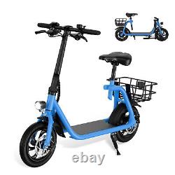 Trottinette électrique pliable pour adultes avec siège, scooter électrique de sport pour navetteurs, NEUF.