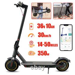 Trottinette électrique pliable pour adultes, vitesse maximale de 35 km/h, moteur de 350W, double suspension