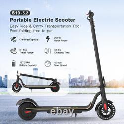 Trottinette électrique pliable rechargeable de 5.2ah pour adulte, E-scooter avec une vitesse maximale de 25km/h