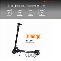 Trottinette électrique pliante portable Freego Es-06c noire, vendeur américain