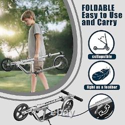 Trottinette en aluminium légère pour enfants et adolescents, conduite fluide sur tous les terrains