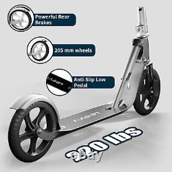 Trottinette en aluminium légère pour enfants et adolescents, conduite fluide sur tous les terrains