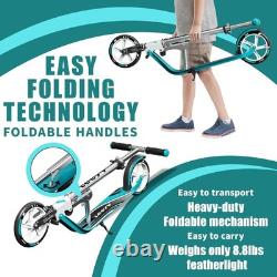 Trottinette en aluminium pliable légère tout-terrain pour enfants et adultes 220 lbs