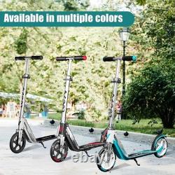 Trottinette en aluminium pliable légère tout-terrain pour enfants et adultes 220 lbs