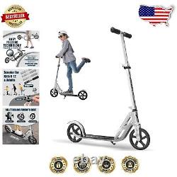 Trottinette pliable à hauteur réglable pour enfants de 6 à 12 ans et adultes, tout-terrain.