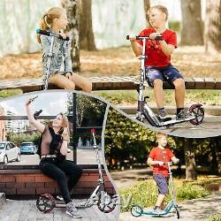 Trottinette pliable à hauteur réglable pour enfants de 6 à 12 ans et adultes, tout-terrain.