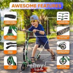Trottinette portable à 2 roues avec guidon réglable parfaite pour tous les âges