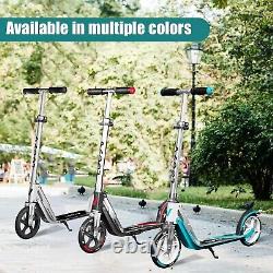 Trottinette réglable pour enfants de 6 à 12 ans et adultes légère, pliable et polyvalente