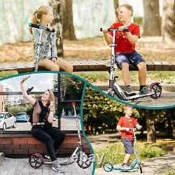 Trottinette réglable pour enfants de 6 à 12 ans et adultes légère, pliable et polyvalente