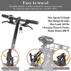 Vélo électrique pliable de 450W pour adultes, trottinette électrique pour la ville, certifié UL2849